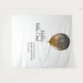 Gold Balloon Baby Shower Celebration backdrop Wandteppich (Vorderseite (Horizontal))