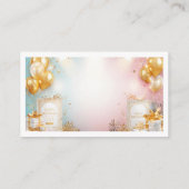 Gold Balloon Birthday Enclosure Card Begleitkarte (Rückseite)