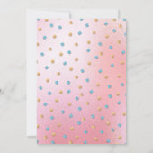 Gold Balloon Fiesta Bridal Dusche Einladungen (Rückseite)