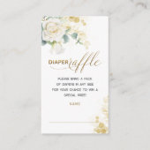 Gold Balloon Greenerenery Diaper Beilage Karte (Vorderseite)