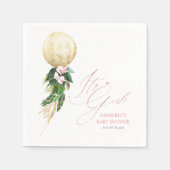 Gold Balloon Tropical Greenerenerland Garland Baby Serviette (Vorderseite)