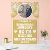 Gold Balloons Foto 60. Acrylschild (Hochzeit)