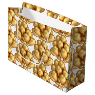 Gold Balloons Papier Geschenktasche Große Geschenktüte