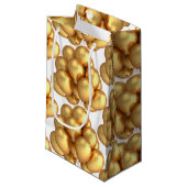 Gold Balloons Papier Geschenktasche Kleine Geschenktüte (Vorderseite Schrägansicht)