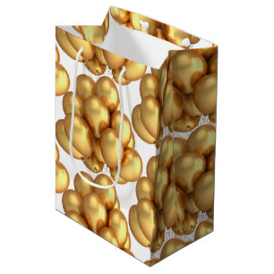 Gold Balloons Papier Geschenktasche Mittlere Geschenktüte
