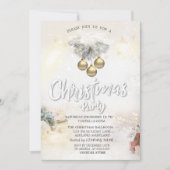 Gold Balls präsentiert Weihnachtsfirma Einladung (Vorderseite)