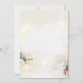 Gold Balls präsentiert Weihnachtsfirma Einladung (Rückseite)