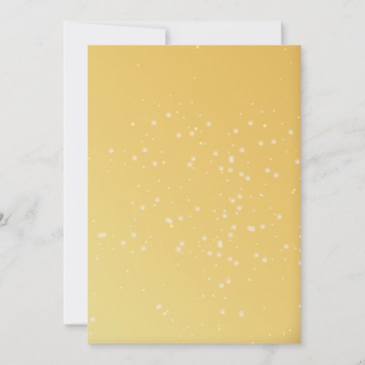 Gold Balls, String Lights Company Christmas Party Einladung (Rückseite)