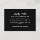 Gold Banner Große Eröffnungszeremonie Karte (Rückseite)