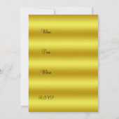 Gold Bar Abschluss Einladung (Rückseite)