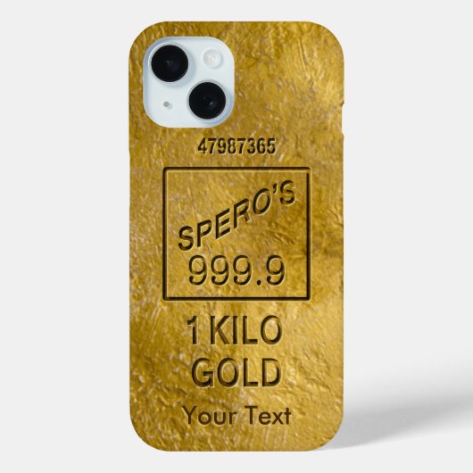 Gold Bar Case-Mate iPhone Hülle (Rückseite)
