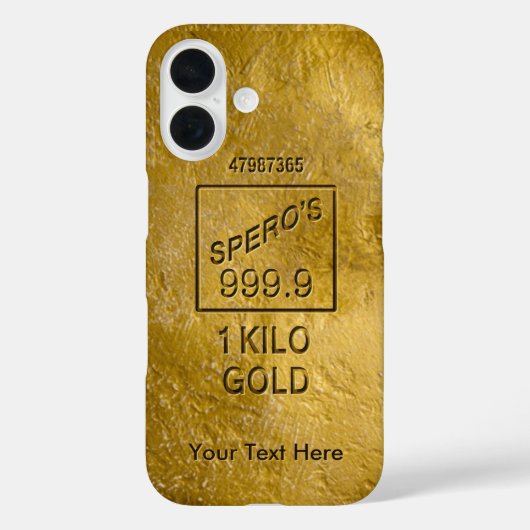 Gold Bar Case-Mate iPhone Hülle (Rückseite)