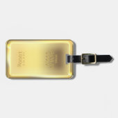 Gold Bar Design, sieht so echt aus! Gepäckanhänger (Vorderseite horizontal)