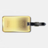 Gold Bar Design, sieht so echt aus! Gepäckanhänger (Rückseite horizontal)