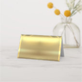 Gold Bar Elegante Wedding Platzkarte (Rückseite)