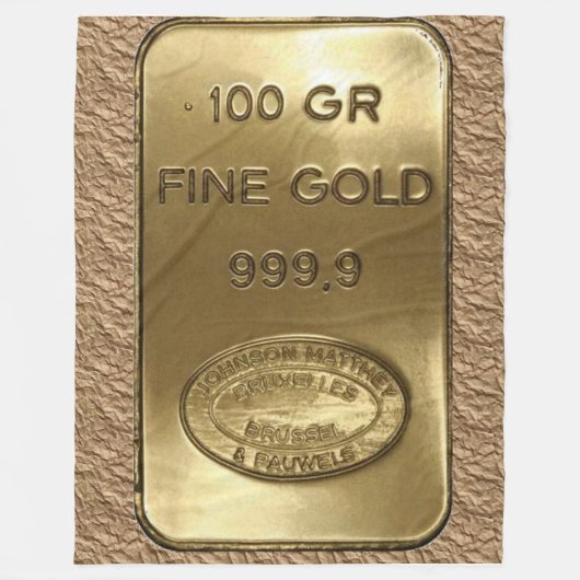 GOLD BAR Fleece Blanket (Vorderseite)