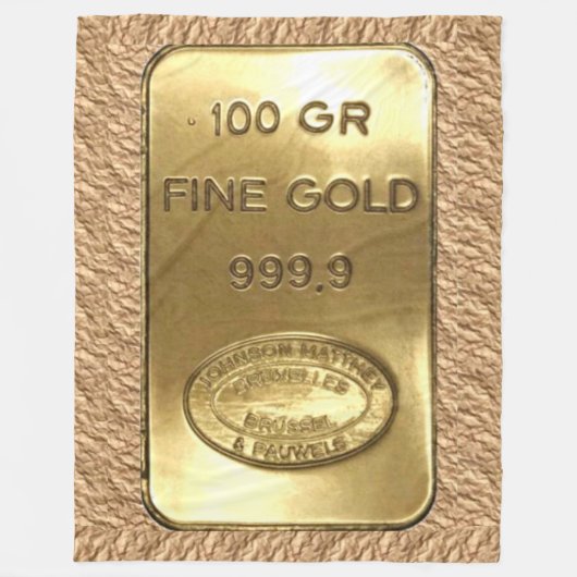 GOLD BAR FLEECEDECKE (Vorderseite)