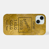 Gold Bar iPhone 15 Hülle (Rückseite (Horizontal))