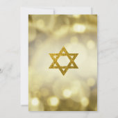 Gold Bar Mizvah Einladung (Rückseite)