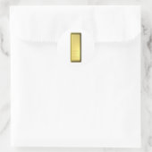 Gold Bar Runder Aufkleber (Tasche)