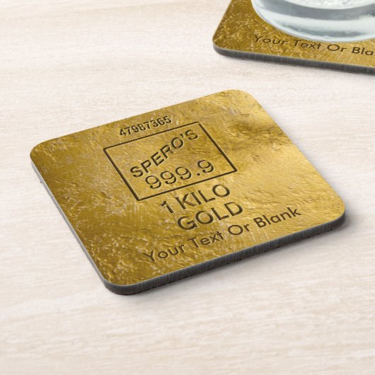 Gold Bar Untersetzer (Linke Seite)