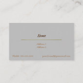 Gold Barber Visitenkarte (Rückseite)