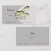 Gold Barber Visitenkarte (Vorne/Hinten)