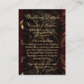 Gold Barock Begleitkarte (Rückseite)