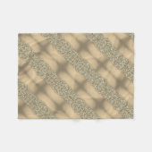Gold Barock-Streifen-Decke Fleecedecke (Vorderseite (Horizontal))