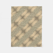 Gold Barock-Streifen-Decke Fleecedecke (Vorderseite)