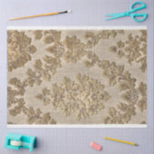 Gold Baroque Damask Pattern Decoupage Paper Seidenpapier (Basteln)