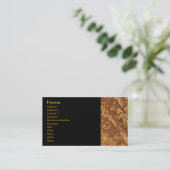 Gold Bars Business Card Visitenkarte (Stehend Vorderseite)