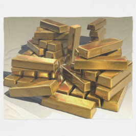GOLD BARS FLEECEDECKE