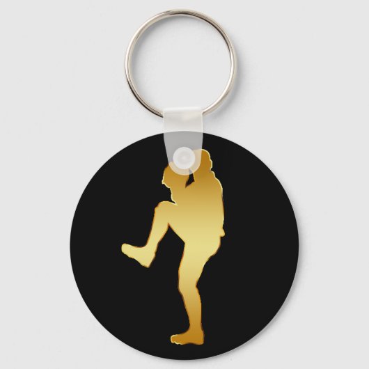 GOLD BASEBALL PLAYER SCHLÜSSELANHÄNGER (Vorderseite)