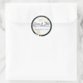 Gold Baseball Softball Sports Mitzvah Runder Aufkleber (Tasche)