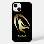Gold Basketball Player Slam Dunk Case-Mate iPhone Hülle (Rückseite)