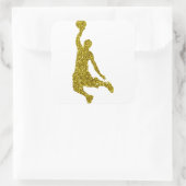 Gold Basketball Sticker (Tasche)