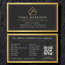 Gold Bau Konstruktion Hausrenovierung QR Code