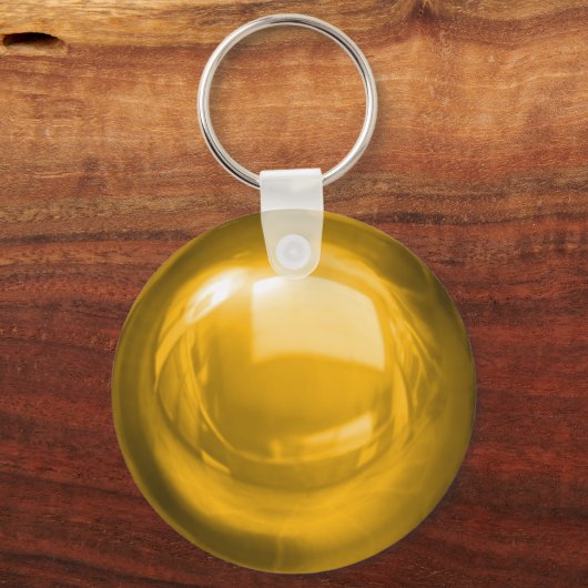 Gold Bauble Schlüsselanhänger (Vorderseite)