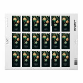 Gold Baubles Christmas Tree Return Address Adressaufkleber (Vorne)