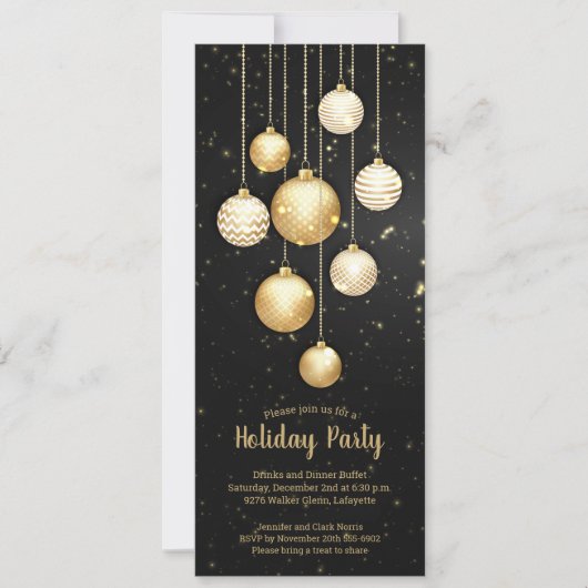 Gold Baubles Weihnachtsbaum (Vorderseite)