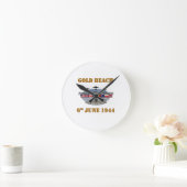 Gold Beach 6th June 1944 Runde Wanduhr (Zuhause)