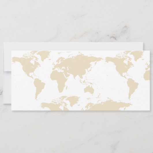 Gold Beach Boarding Pass Hochzeit Save The Date (Rückseite)