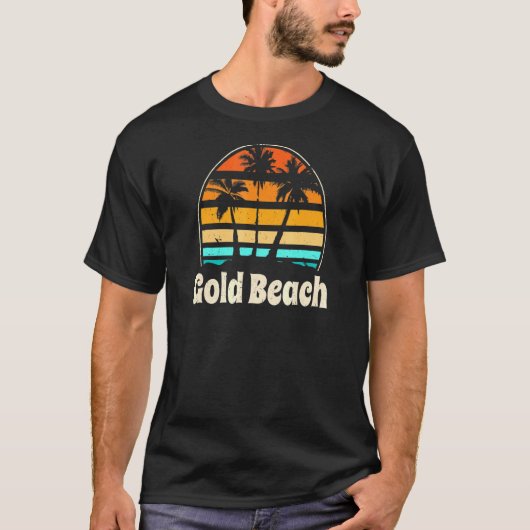 Gold Beach Oregon Beach oder Beach Bum US Cities S T-Shirt (Vorderseite)