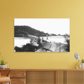 Gold Beach, Oregon Bridge über Rogue River Leinwanddruck (Insitu (Wohnzimmer))