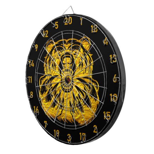 Gold Bear Dart Board für Enthusiasten Dartscheibe (Vorderseite rechts)