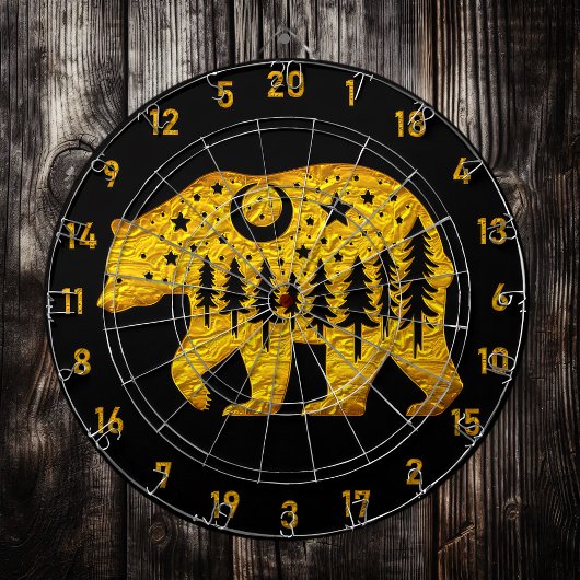 Gold Bear Dart Board: Game Changer Dartscheibe