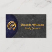 Gold Beauty Logo | Hintergrund Visitenkarte (Vorderseite)