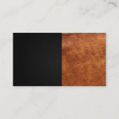 Gold Beauty Logo | Leder Visitenkarte (Rückseite)