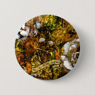 Gold bebauen Todesknopf Button